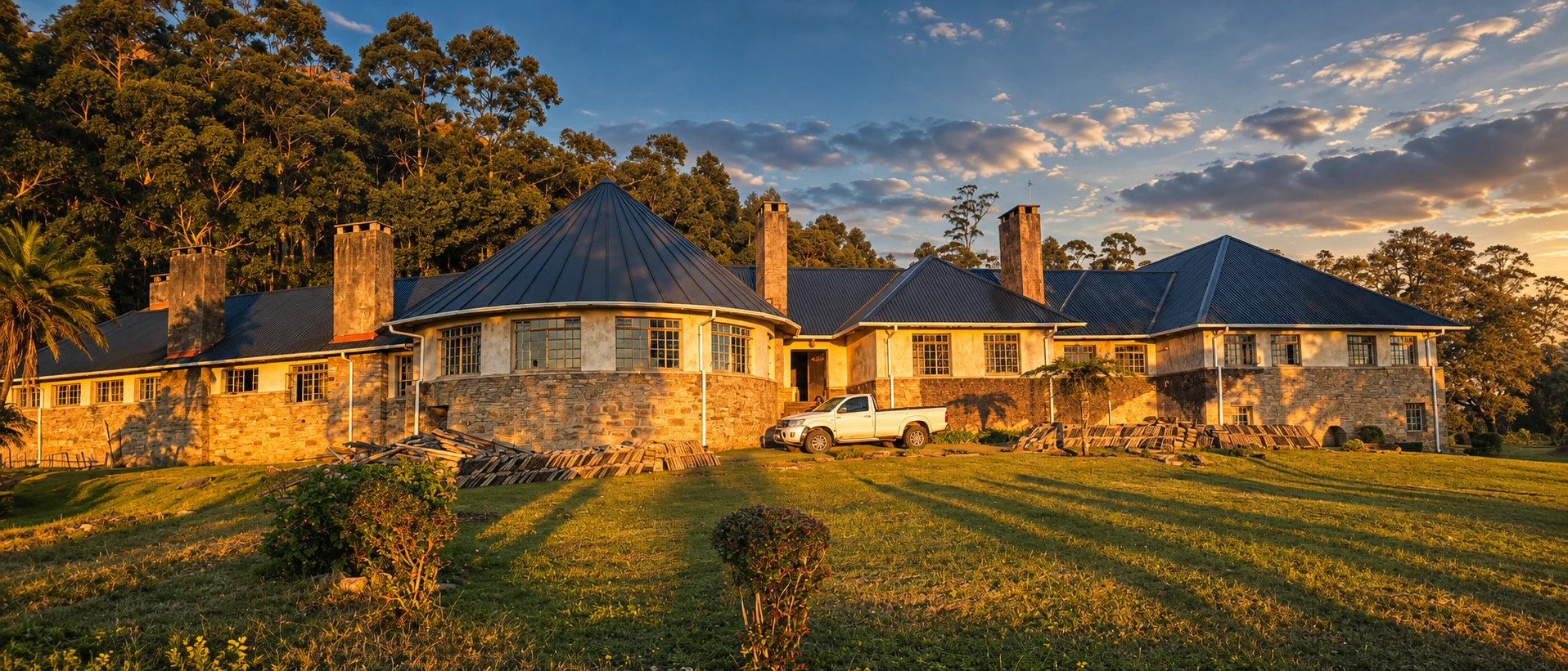 Cinematic view of Upgrade Projects refurbishment at ZRP Vumba Heights